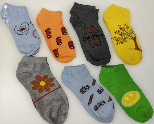 12 Pares De Calcetines Para Dama Surtido