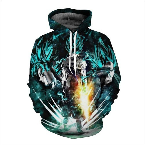 Moda Sudadera Anime Dragon Ball Goku Vegeta Luchando