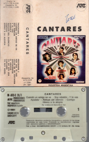 Cassette Cantares Variado