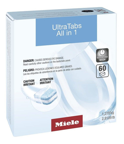 Miele Ultratabs - Juego De Lavavajillas Todo En 1, 3.3 lbs.