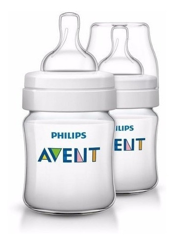 Set De 2 Teteros Bebes Avent Clasicos 125 Ml / 4 Oz