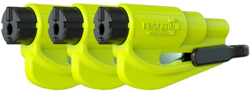 3 Pack - Resqme Llavero Emergencia Rompe Vidrios + Cortador