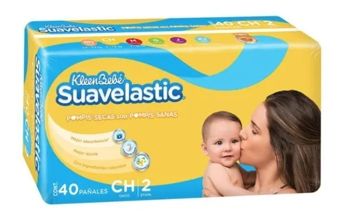 Pañales para Bebé KleenBebé Suavelastic Etapa 5 Talla J, 40 pzas.