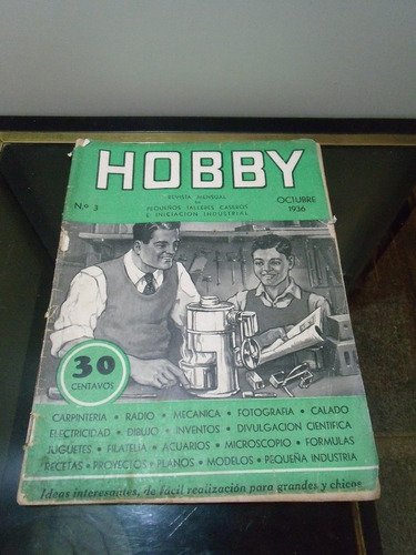 Adp Revista Hobby N° 3 Octubre 1936 Bs. As.