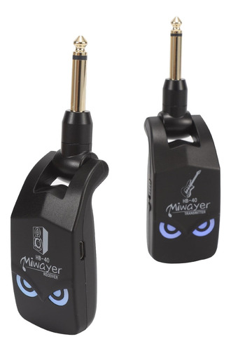 Sistema De Guitarra Inalámbrico Miwayer Hb-40 Negro 2.4 Ghz