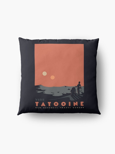 Visita Tatooine  Almohadón 30x30 Starwars