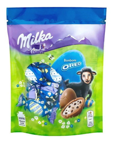 Huevitos Chocolate De Pascua Milka Sabor Oreo 86g