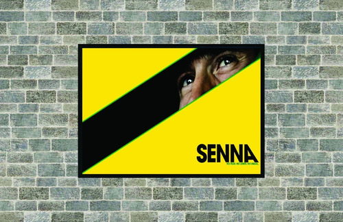 Quadro Ayrton Senna Com Vidro 43x33 Cm 