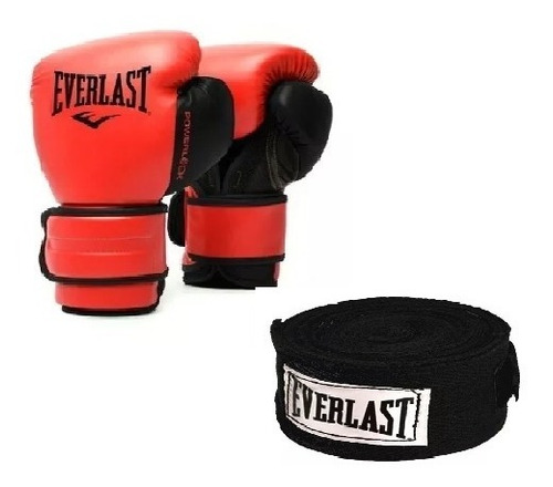 Guante Box Everlast Powerlock + Venda 