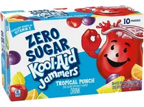 Comprar Kool Aid Jammers Tropical Punch Zero Azucar Pack 10 Jugos