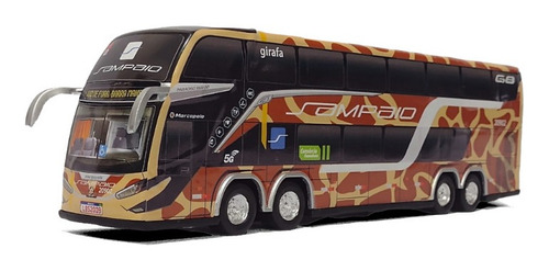 Miniatura  Ônibus Sampaio Girafa G8 2 Andares 30cm