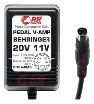 Comprar Fonte 20v 11v Para Mixer Behringer  Vamp2 Vamp3 Lx1b Dfx69