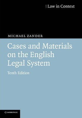 Law In Context: Cases And Materials On The English Legal ...