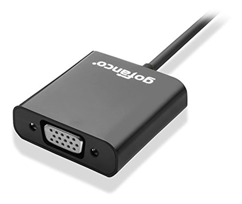 Imagen 3 de 6 de Minihdmi To Vga Adapter With Audio(black) & 3 Ft Micro Usb