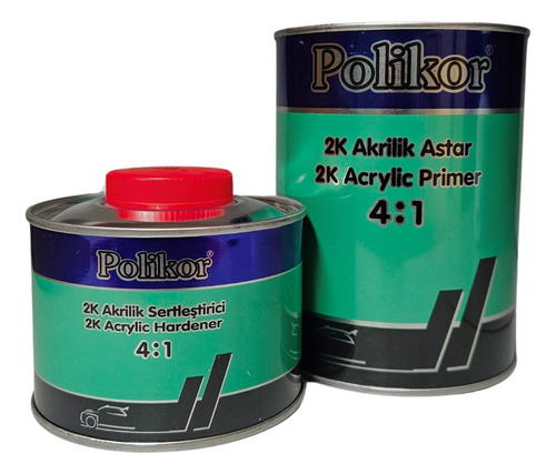 Polikor Primer Aparejo 2k Hs Automotriz Kit Poliuretano 4:1