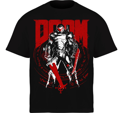Camiseta Doom Unisex Comoda Manga Corta