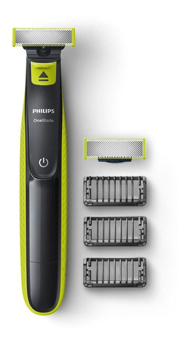 Rasuradora Eléctrica Philips Oneblade Qp2520/30 One Blade Color Verde/gris