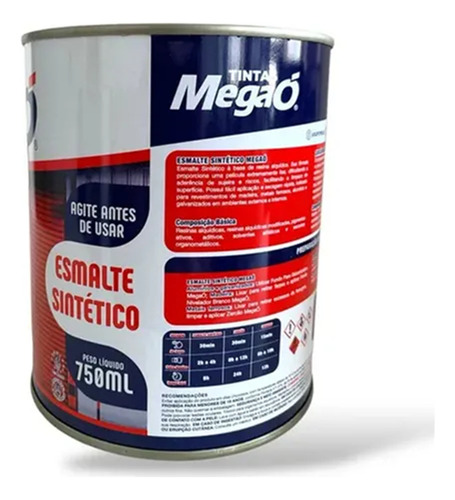 Esmalte Sintético Madeiras Metais Int Ext Megaó 750ml+brinde