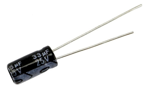 Capacitor Condensador 25v 33uf (electrolítico) 3 Unidades