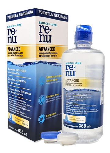 Solución Para Lentes De Contacto Renu Advanced 355ml