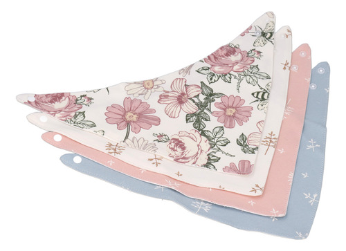 Juego De Baberos De Saliva Para Bebés, Absorbentes, Impermea