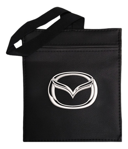 Bolsa  De Basura Para Carro Mazda Logo Blanco