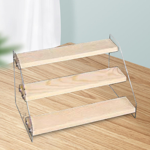 Expositor De Madera Con Soporte De Acrílico 3 Capas