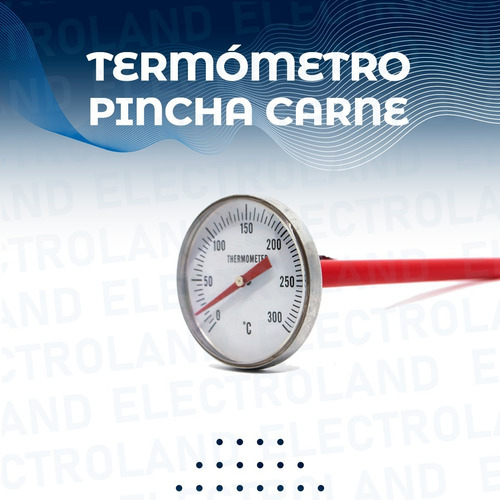 Imagen 2 de 10 de Termómetro Pincha Carne Cocina 0º A 300° Grados Repostería