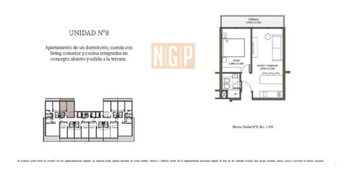 Apartamento En Mansa, 1 Dormitorios *- Ref: 18506
