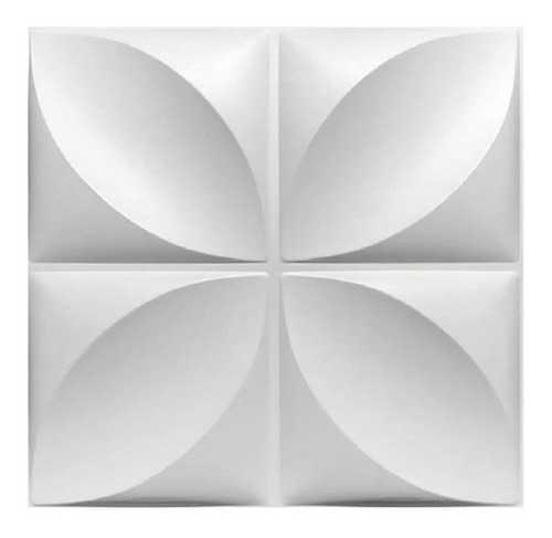 Paneles Decorativo 3d 50x50cm 12 Pzas Blanco Paredes S008