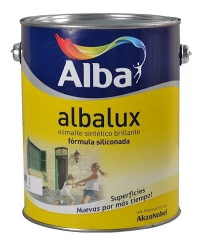 Esmalte Sintetico Albalux Blanco Brillante 1 Litro Alba