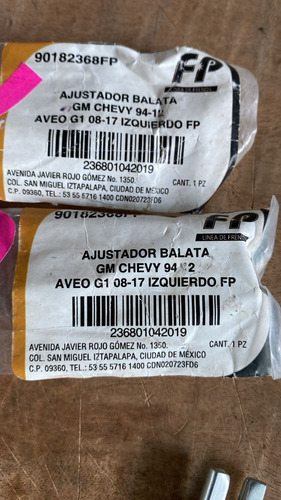 Ajustador Balatas Freno Trasero Izq Chevy C1 C2 C3 94-12