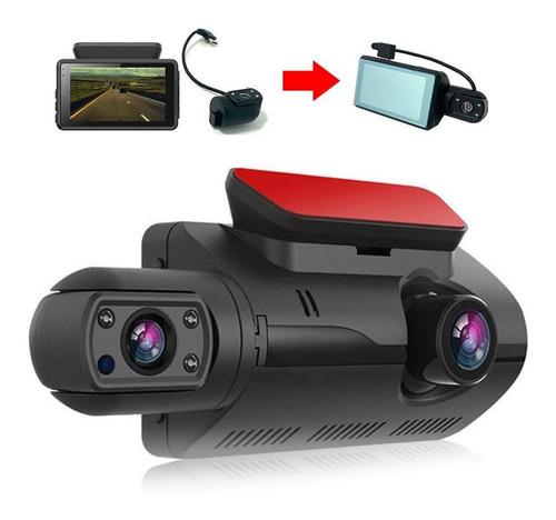 Camara Salpicadero 1080p Doble Frontal Monitor Grabacion