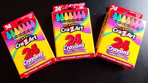 Crayones De Cera . Marca Crazart 24 Unidades 