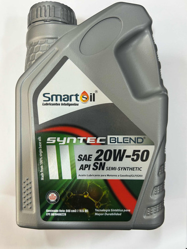 Aceite Smartoil 20w50 Semisintético Sae