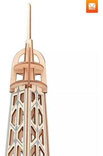 Rompecabezas 3d Madera Mdf Torre Eiffel Decoracion Juguete