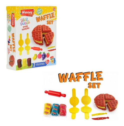 Plastilina Play Héroes Moldear Kitchen Waffles 