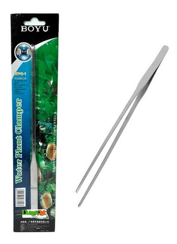 Imagen 2 de 4 de Pinza Recta Profesional Para Acuarios Plantados 27cm Boyu