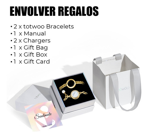 Pulsera Táctil De Larga Distancia Totwoo Soulmate Para Parej