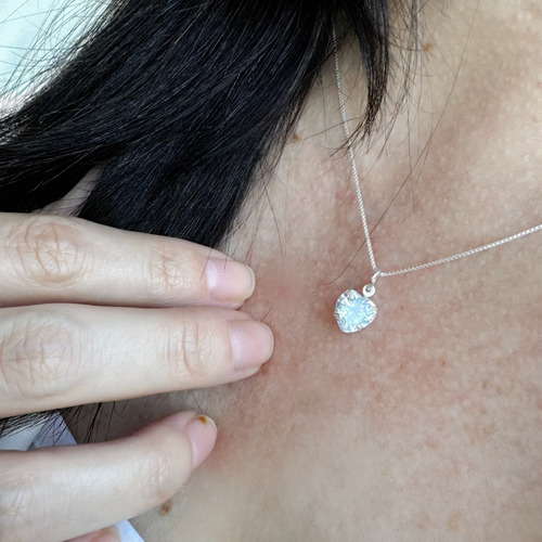 Colar Coração Prata 925 Legítima Presente Namorada Esposa