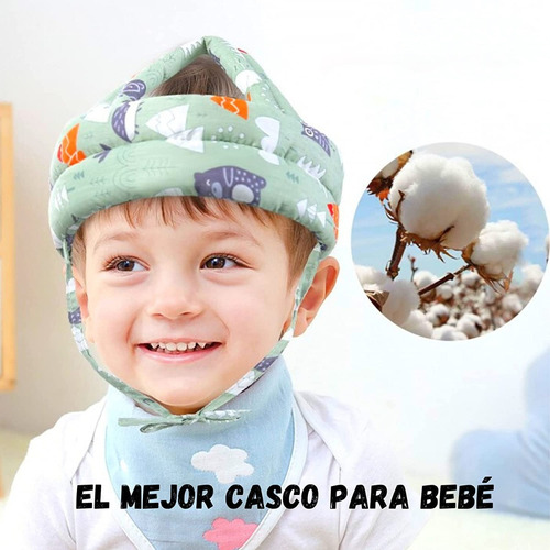 Casco Antigolpes De Seguridad Ajustable Para Bebés