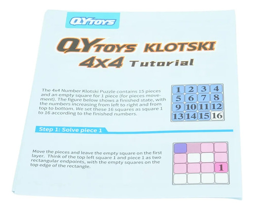 Rompecabezas Number Sliding Klotski 4x4 Magnético Qiyi