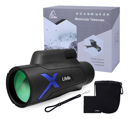 Lifella Telescopio Monocular De Alta Definicin De 12 X 50 Pu