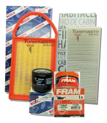 Kit Filtros Aire Aceite Bosch Habitaculo Toyota Etios 13/16-