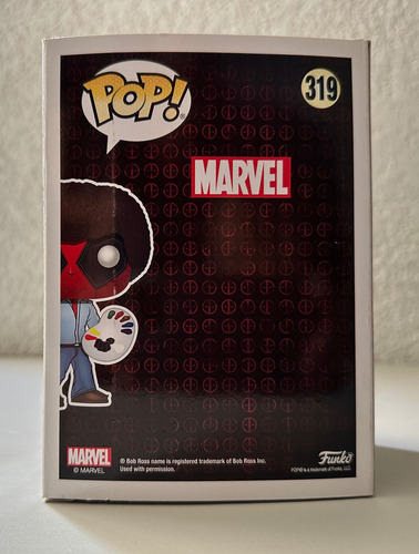 Funko Pop! Deadpool As Bob Ross Bobble Head (Usado)