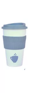 Vaso Térmico Plástico Banda Silicona Coffee Cup Alto Diseños