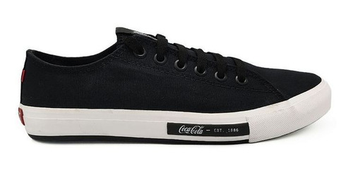 Tênis Coca Cola Masculino Preto Branco Daytona Canvas Cc2170