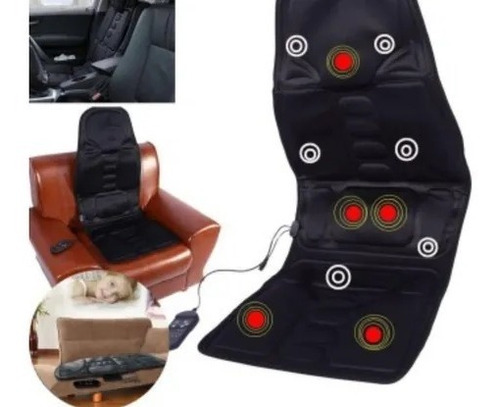 Cojín Masaje Robótico Asiento Auto Camioneta Furgon