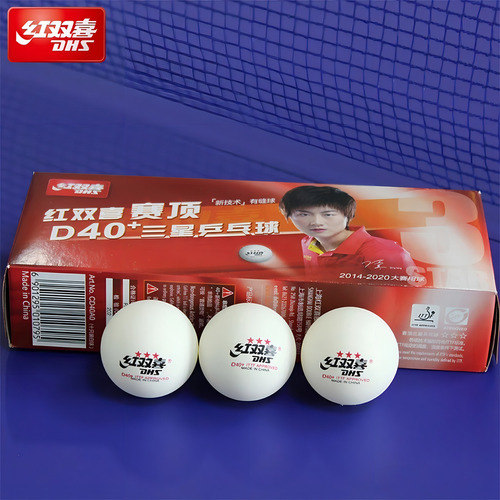 Bola Tenis De Mesa Bolinha Ping Pong Dhs D40+ 3 Estrelas 10u Branco