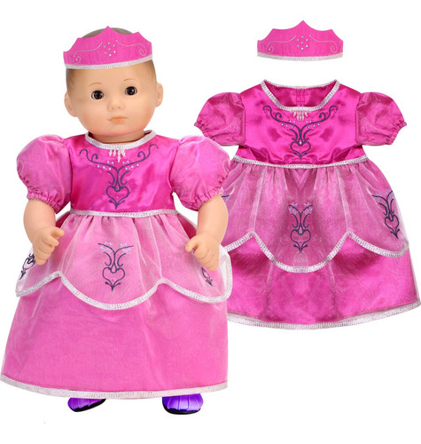 Sophia's Baby Doll Clothes Bellamente Detallado Disfraz De P